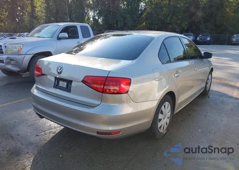 2015 Volkswagen Jetta 2.0L S z USA, uszkodzony, nr VIN 3VW2K7AJ8FM273550
